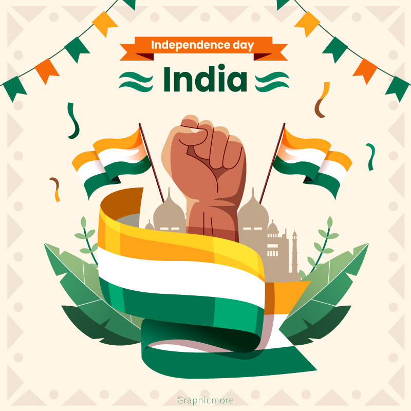 15th August independence day of  india free download in the vector format