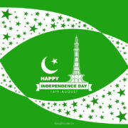 Happy independence day in Pakistan free in the vector download