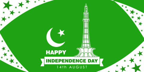 Happy independence day in Pakistan free in the vector download