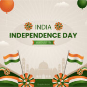 Happy independence of India day banner free download in vector format